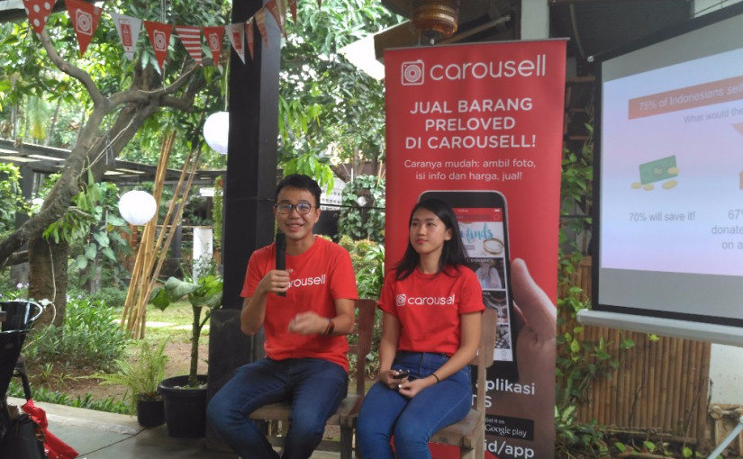 Community Manager Carousell Indonesia Olivia Lautner dan Co-Founder Carousell Marcus Tan / DailySocial