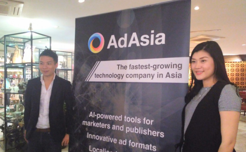 Co-founder dan CEO AdAsia Kosuke Sogo dan Country Manager AdAsia Lidyawati Aurelia / DailySocial