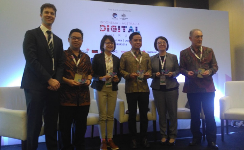 Para panelis saat sesi diskusi acara IADF 2018 / DailySocial