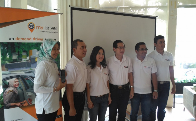 Jajaran manajemen saat acara peluncuran Mytra Driver / Mytra