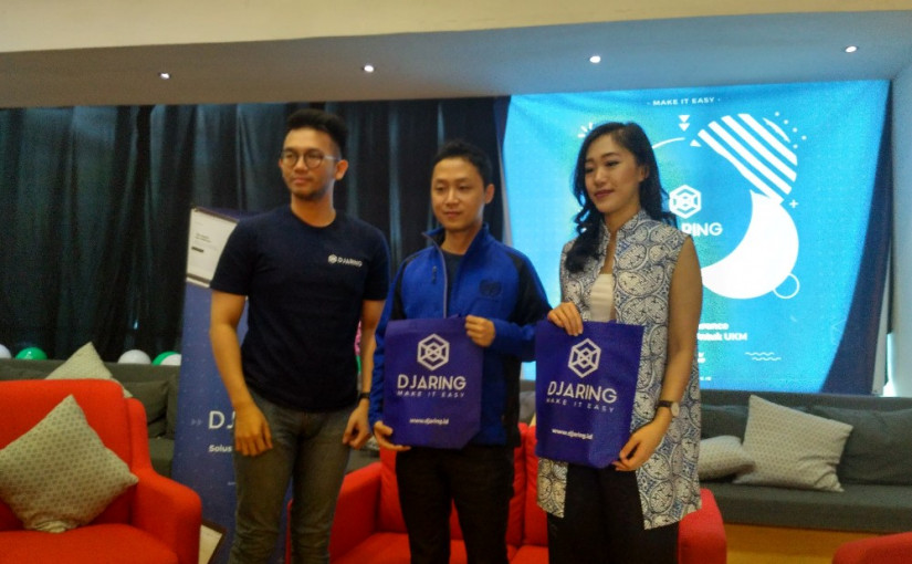 CEO Djaring Laksamana Mustika saat acara peluncuran Djaring / DailySocial