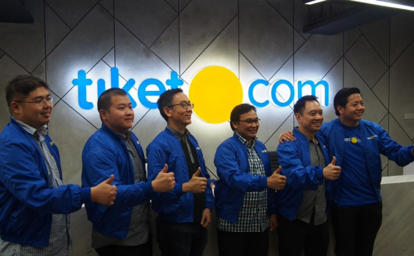 Jajaran manajemen Tiket.com di kantor baru / DailySocial