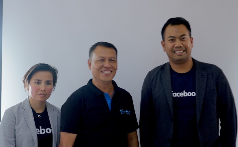 (kiri ke kanan; Alice Budisatrijo, News Partnership Lead - Facebook Indonesia; Sapto Anggoro - Pendiri Tirto.id; Ruben Hattari, Public Policy Lead – Facebook Indonesia