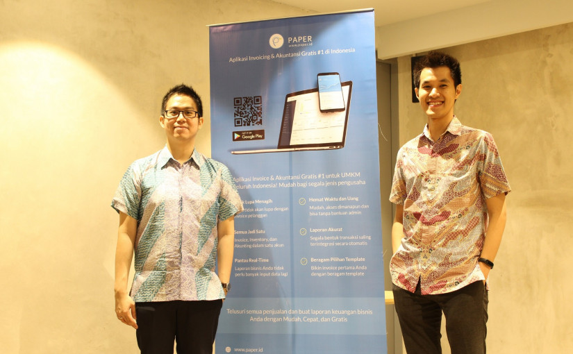 CTO Paper.id Yosia Sugialam dan CEO Paper.id Jeremy Limman / Paper.id