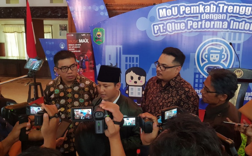 Peresmian layanan Qlue di Kabupaten Trenggalek