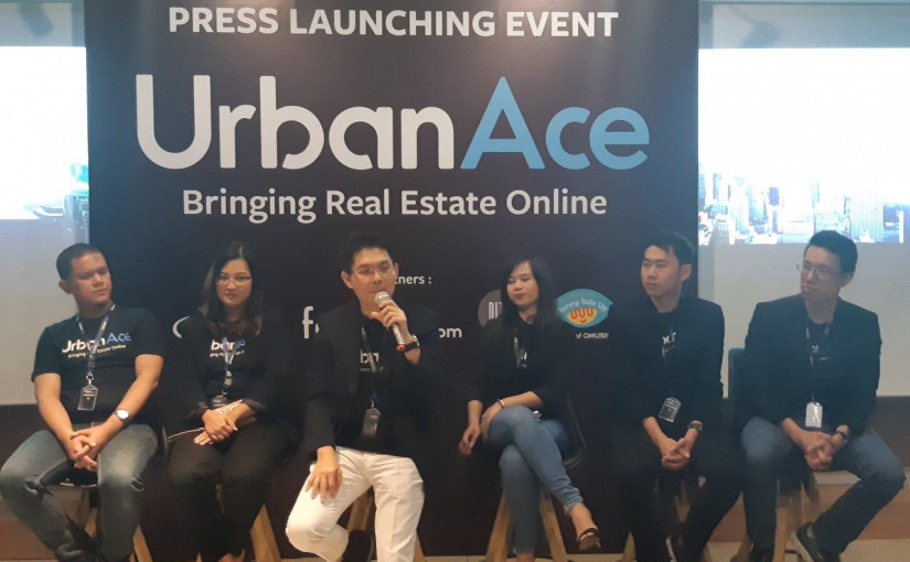 Founder dan CEO UrbanAce Ronny Waisan dan tim manajemen saat peluncuran resmi layanan / UrbanAce