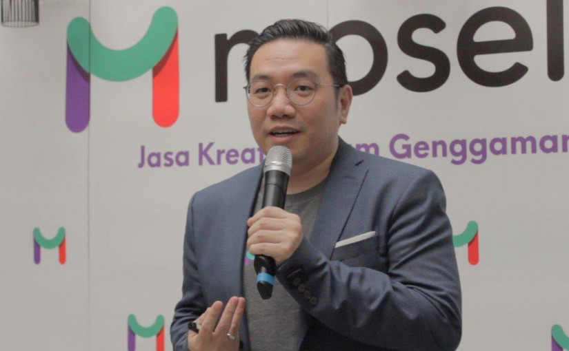 Founder dan CEO Moselo Richard Fang saat peluncuran resmi layanan / Moselo