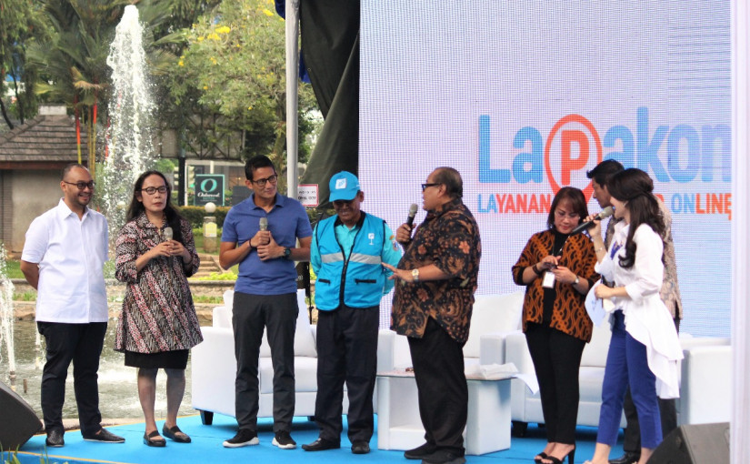 Proses peresmian kerja sama antara Pemprov DKI Jakarta, Jukir dan Lapakon