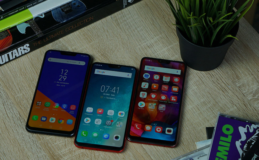 Smartphone-Android-dengan-notch-dan-AI