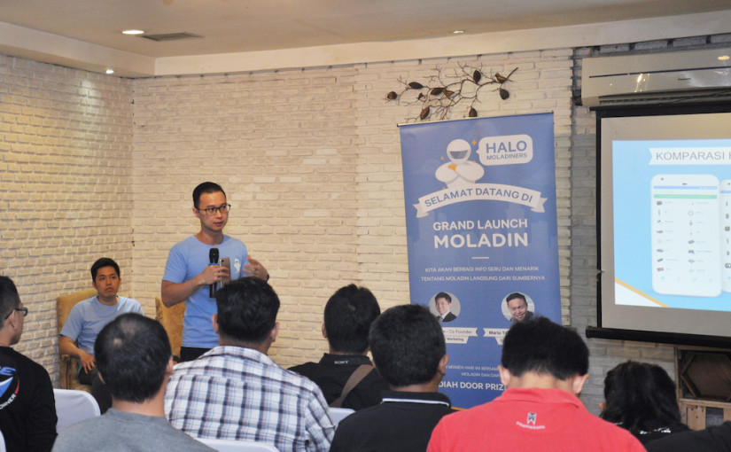 Moladin founders at the grand launching. Moladin announces funding acquisition of 17 billion rupiah