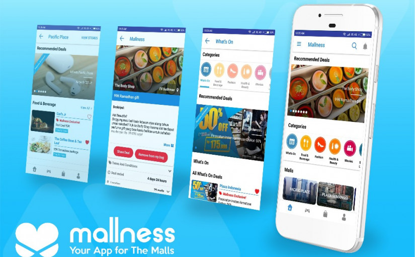 Aplikasi Mallness memperbarui tampilan UI/UX