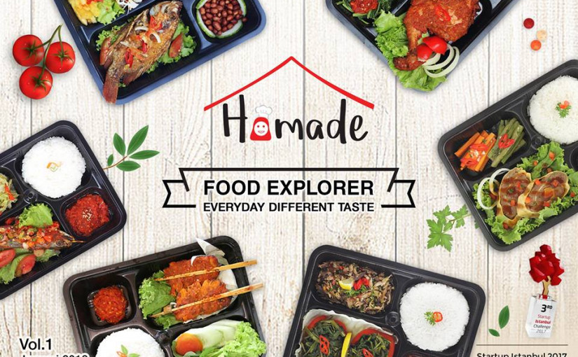 Homade menawarkan katering online dengan pilihan menu beragam dengan harga terjangkau / Homade