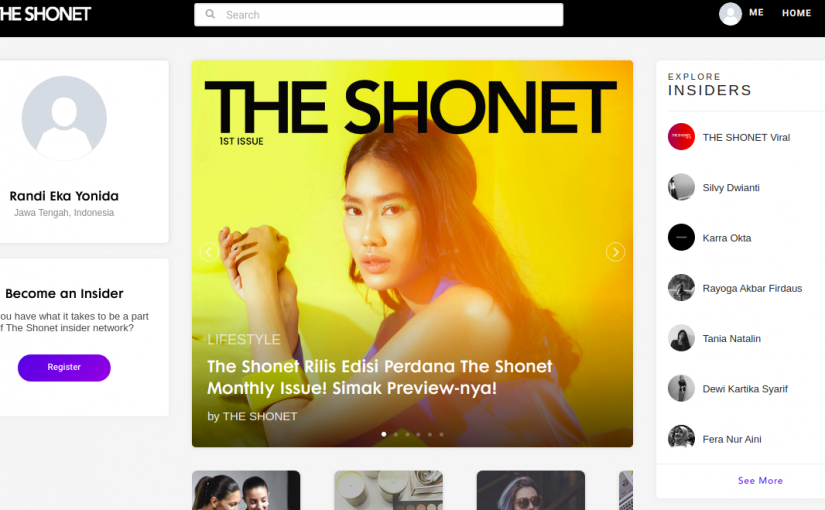 Media Sosial Fashion The Shonet