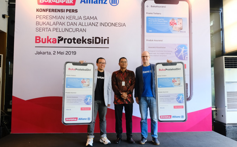 Bukalapak merilis fitur asuransi online BukaAsuransi, menggaet Allianz Life sebagai mitra perdana dengan meluncurkan produk khusus BukaProteksi Diri