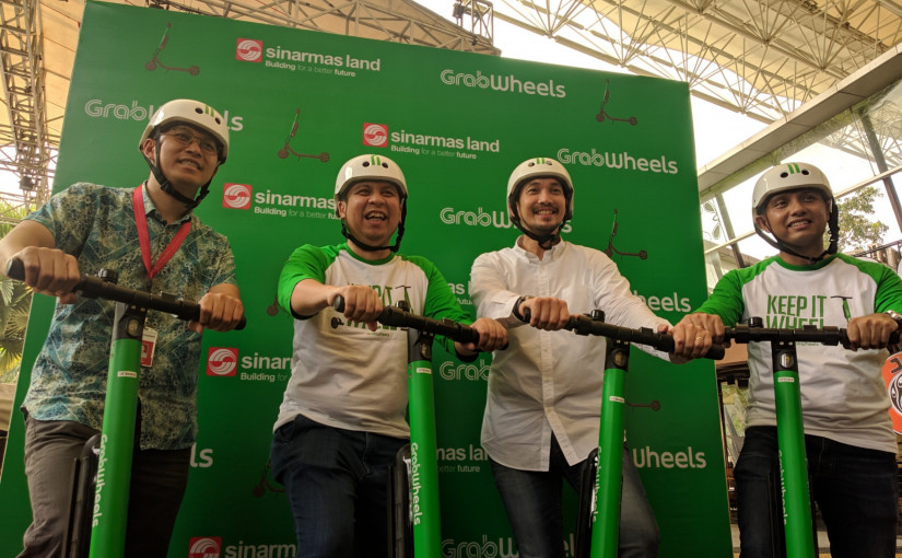 Implementasi GrabWheels akan digulirkan ke komplek perkantoran, stasiun, kampus, hingga obyek wisata