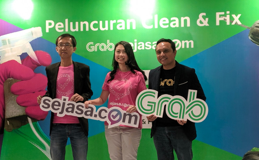 Grab dan Sejasa meresmikan layanan Clean & Fix untuk memesan jasa reparasi alat dan perawatan rumah di dalam aplikasi Grab