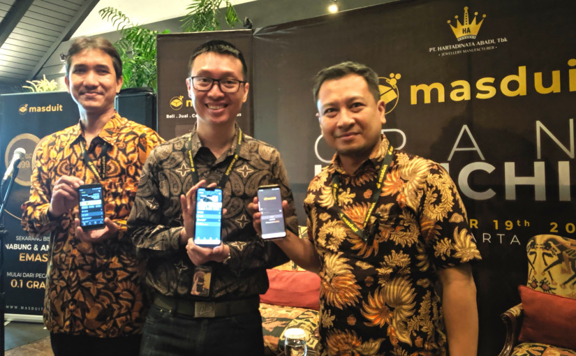 PT Aurum Digital Internusa untuk merilis Masduit, mempermudah jual beli emas mulai dari pecahan logam mulia terkecil 0,1 gram