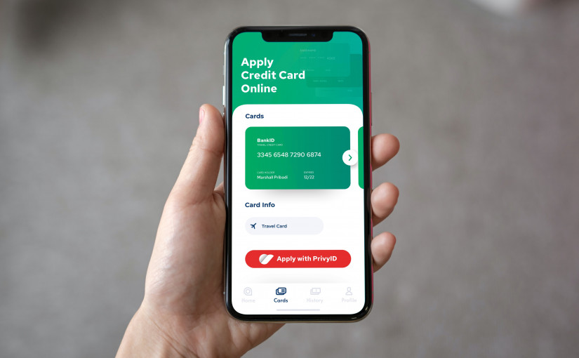 Tampilan fitur pengajuan kartu kredit online lewat tanda tangan digital PrivyID / PrivyID