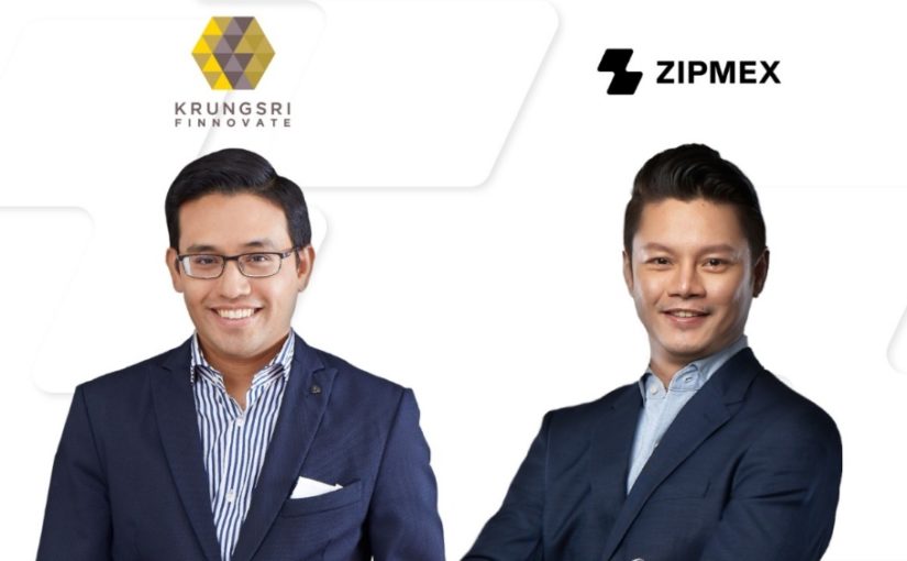 Managing Director Krungsri Finnovate Sam Tanskul dan CEO dan Co-Founder Zipmex Marcus Lim / Zipmex