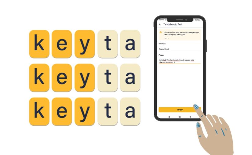 cara membuat auto text dengan keyta