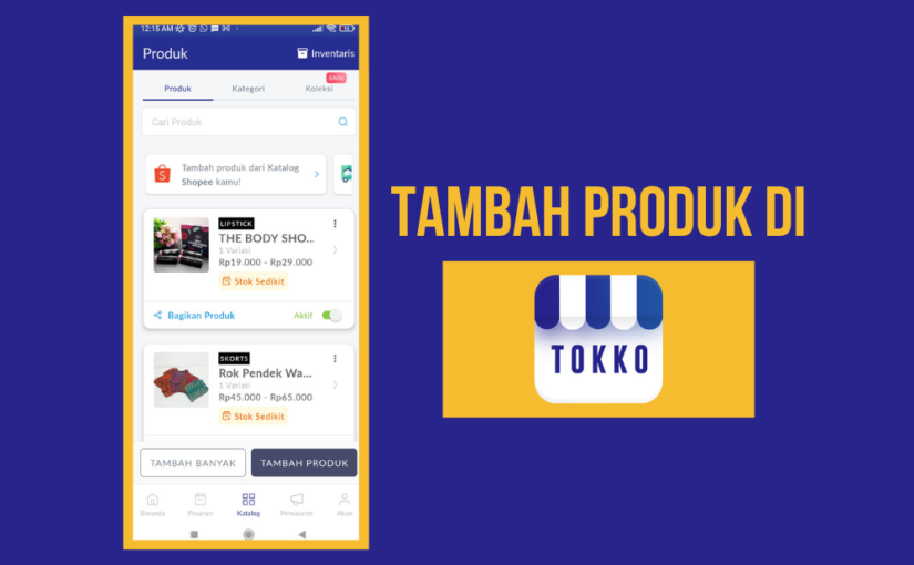 cara menambahkan produk di tokko