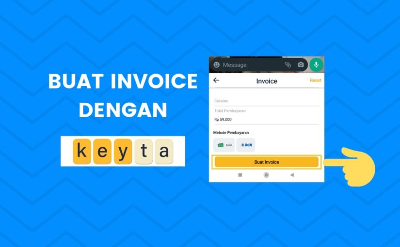 cara bikin invoice dengan keyta