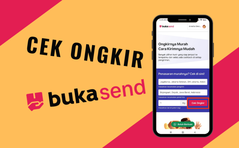 cara cek ongkir bukasend