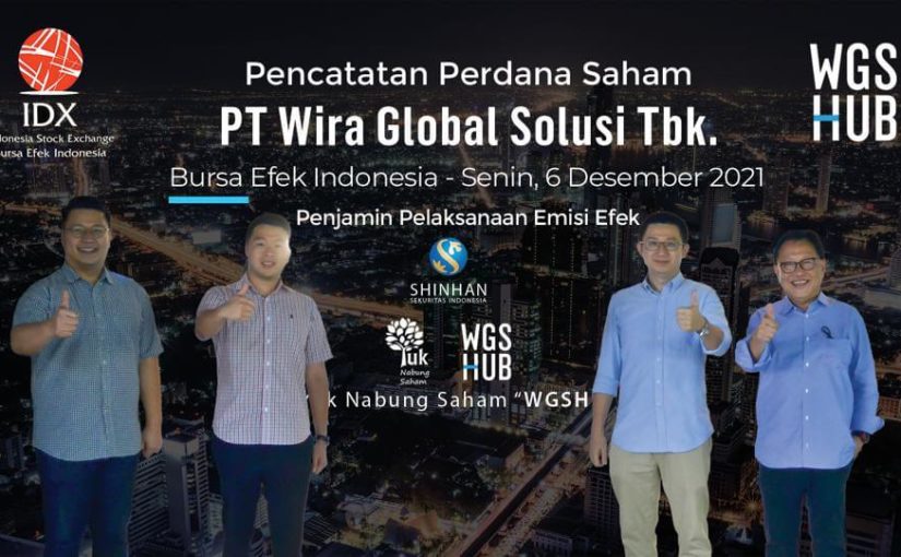 Jajaran manajemen WGSHub saat IPO di Bursa Efek Indonesia / WGSHub