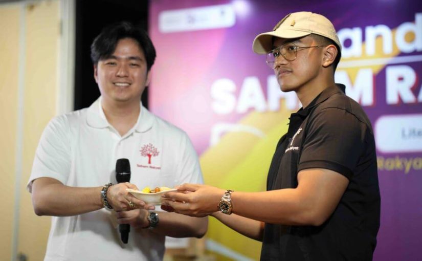 CEO Saham Rakyat Kevin Hendrawan dan Kaesang Pangarep (Brand Ambassador Saham Rakyat) / Saham Rakyat