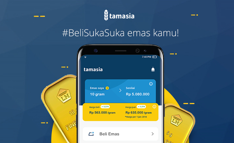 Platform jual beli emas Tamasia mengumumkan akan pivot bisnis menjadi pedagang emas fisik dengan nama Tamagold