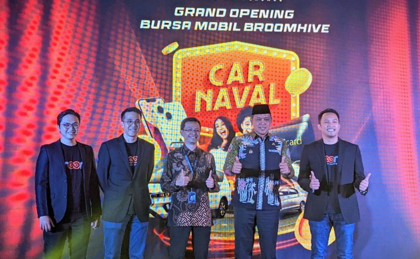 Startup penyedia ekosistem untuk bisnis showroom mobil bekas Broom mulai merambah bisnis showroom offline, BroomHive, berlokasi di Jatiasih, Bekasi