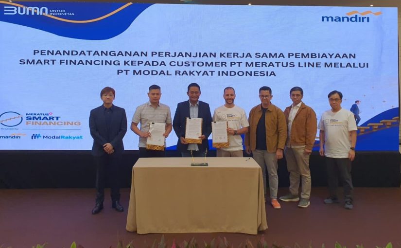 Bank Mandiri mengumumkan fasilitas kredit talangan untuk pelaku UKM yang menjadi konsumer Meratus Group, bekerja sama dengan Modal Rakyat